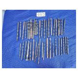 Lot of high-speed steel (HSS) twist drill bits