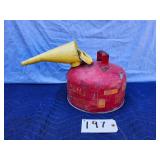 Eagle brand red galvanized steel Type I safety can