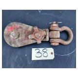 Crosby 7 Ton Snatch Block 8' Sheave Wire Rope