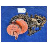 Whiting 1 Ton Maximum industrial hand chain hoist