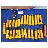 Lot of 28 various flashlights