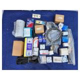 Lot of various new electrical parts / accessories