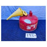 Eagle brand red galvanized steel Type I safety can