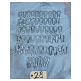 Lot of 54 non locking carabiner clips