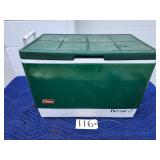 Green Coleman Vintage Cooler 25:' x 14' x 13'