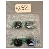 Qty 2 New Snap On Green St Patricks Day Sunglasses