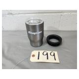 New Snap On Silver Stainless Insulated Tumbler