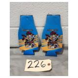 Lot Of 2 Snap On Blue Rat Fink Art Drink Koozies