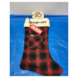 New Dixxon Snap On Plaid Christmas Stocking