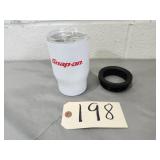 New Snap On White Stainless Insulated Tumbler