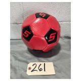 New Snap On Red and Black Soccer Ball