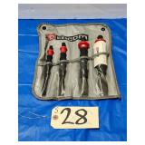 New Facom 76800 4-Pc Comfort Grip Cold Chisel Set