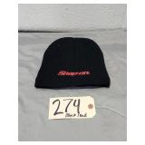 New Snap On Black And Red Knit Beanie