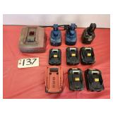 Lot Of Assorted Tool Batteries