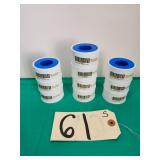 Qty 10 New 1' x 43' White Thread Sealant Tape