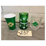 New Lot Of 3 Snap On Assorted St Patricks Day Cups