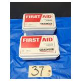 2 New Grainger 49H451 25 Person First Aid Kits
