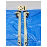 2x Milwaukee 48-22-7213 10' Aluminum Pipe Wrench