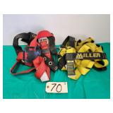 Lot of 2 Assorted Safety / Climbing Harnesses