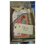 MISC SEWING PATTERNS / BOOKS / SMURF MATERIAL