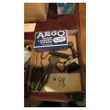 BOX OF ANTIQUE ITEMS