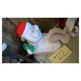 BATTERY OPERATED SANTA PLUSH UNTESTED