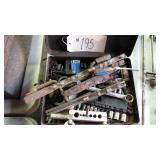 METAL BOX OF MISC TOOLS