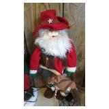 ANIMATED COWBOY SANTA