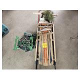 Vintage Sleigh Decor & Christmas Lights