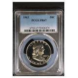 1963 50C PCGS PR67 Franklin Half Gem Proof
