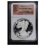 1986 S $1 NGC PF70 UC Silver Eagle