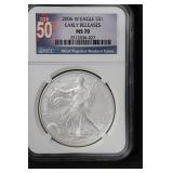 2006 W $1 NGC MS70 Early Releases Silver Eagle