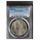 1883 O $1 PCGS MS64 Morgan Silver Dollar