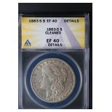 1883 S $1 ANACS  EF40 Morgan Details