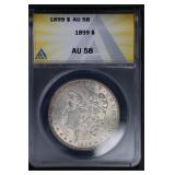 1899 $1 ANACS AU58 Morgan Dollar