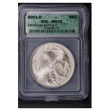 2001 D $1 ICG MS70 American Buffalo Commemorative