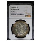 1878 8TF $1 NGC UNC Details Morgan Silver Dollar