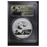 2014 China Panda PCGS MS70 Silver