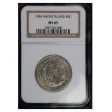 1936 Rhode Island 50c PCGS MS65 Classic Commem