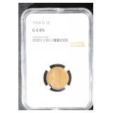 1914 D 1C NGC G6 BN Lincoln Cent KEY DATE