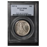1937 S Texas 50c PCGS MS66 Classic Commemorative