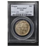 1928 Oregon 50c PCGS MS67 Classic Commemorative