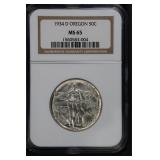 1934 D Oregon 50c NGC MS65 Classic Commemorative