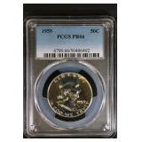 1959 50C PCGS PR66 Franklin Half Gem Proof
