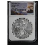 2015 $1 NGC MS70 First Release Silver Eagle
