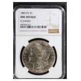 1883 CC $1 NGC UNC Morgan Silver Dollar Details
