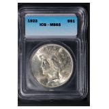 1923 $1 ICG MS65 Peace Dollar