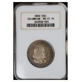 1892 Columbian 50c NGC MS61 PL Classic Comm Fatty