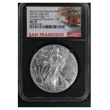 2021 (S) Ty1 $1 NGC MS70 Silver Eagle Emer. FDOI