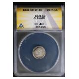 1831 5C ANACS EF40 Capped Bust Half Dime Details